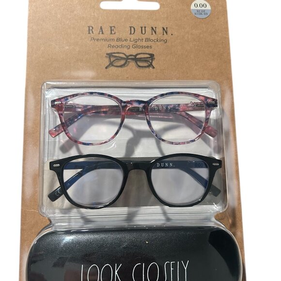 Rae Dunn Accessories - Rae Dunn Blue Light Blocking Glasses and Case NWT